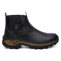 Bota Masculina Couro Impermeável Coturno Botina Palmilha Gel Bota Masculina Couro Impermeável Coturno Botina Palmilha Gel