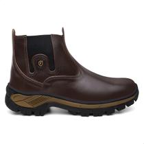 Bota Masculina Couro Impermeável Coturno Botina Palmilha Gel
