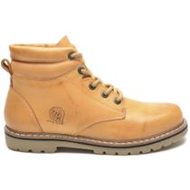 Bota Masculina Couro Legítimo Botina cor bege Bota Masculina Couro Legítimo Botina cor bege