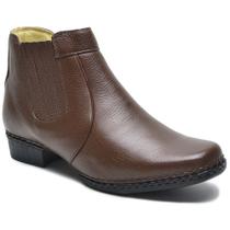 Bota Masculina Couro Legítimo Botina cor Florter Choc Bota Masculina Couro Legítimo Botina cor Florter Choc