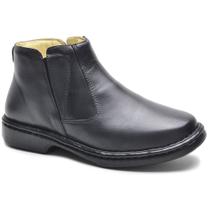 Bota Masculina Couro Legítimo Botina cor pinhao Bota Masculina Couro Legítimo Botina cor pinhao