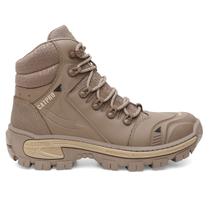 Bota Masculina Couro Legitimo CATPRO Coturno Masculino Certificado C.A Solado Tratorado Antiderrapante Reforçado Seguro Confortavel