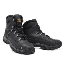 Bota Masculina Couro Legítimo Coturno Masculino Zeus Adventure Cor Black Bota Masculina Couro Legítimo Coturno Masculino Zeus Adventure Cor Black