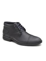 Bota Masculina Couro Legitimo Preto social Confortavel