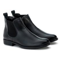 Bota Masculina Couro Lisa Botina Chelsea Country Conforto Bota Masculina Couro Lisa Botina Chelsea Country Conforto