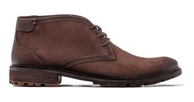 Bota Masculina Couro Nobuck Marrom Troy Desert Boot Cadarço