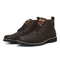 Bota Masculina Couro Ref.: 8100 Nobuck Café Bota Masculina Couro Ref.: 8100 Nobuck Café