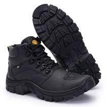 Bota Masculina, Cuturno Masculino, Coturno Couro Legitimo Motoqueiro, Bombeiro, Policial, Direto de fabrica
