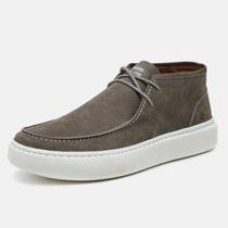 Bota Masculina De Couro Casual Confortável Resistente Elegante Solado Em Borracha Modelo Toronto