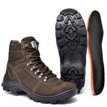 Bota Masculina De Couro Coturno Confortável Cano Curto Adventure Confortável Resistente Bota Masculina De Couro Coturno Confortável Cano Curto Adventure Confortável Resistente
