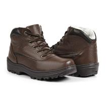 Bota Masculina de Inverno para Neve em Couro em Lã Impermeáv