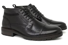 Bota Masculina Democrata Cano Curto Couro Legítimo Garage 301102