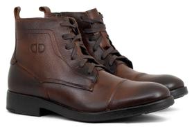 Bota Masculina Democrata Casual Garage Dust Couro Cano Médio Confortável Coturno Bota Masculina Democrata Casual Garage Dust Couro Cano Médio Confortável Coturno