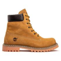 Bota masculina em couro classica yellow boot