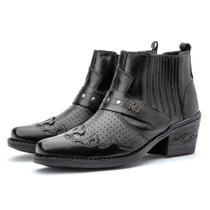 Bota Masculina em Couro Macio Leve Moderno