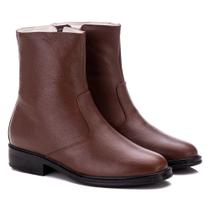 Bota Masculina Em Couro Marrom Floter Comfort 6000 Marrom Floter-44