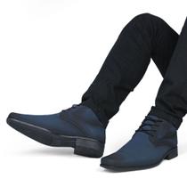 Bota Masculina em Nobuck Fumex Chelsea Social Cano Baixo Moderno Dia-a-Dia