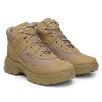 Bota masculina evoque cano curto em couro bovino resistente