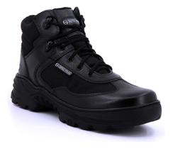 Bota Masculina Feminina Couro Preto Policia Segurança Bota Masculina Feminina Couro Preto Policia Segurança