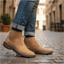 Bota Masculina Feminina Unissex Couro Botina Casual Social Reforçada Pra Trabalh Passeio Igreja 2520 Bota Masculina Feminina Unissex Couro Botina Casual Social Reforçada Pra Trabalh Passeio Igreja 2520