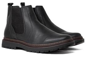 Bota Masculina Freeway Jack02 Chelsea Couro Elástico Confortável Tratorado