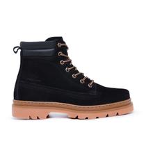 Bota Masculina Frontinni Coturno Adventure Couro Nobuck Preto