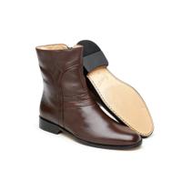 Bota Masculina Jacometti Coturno Couro Lisa Dia a Dia