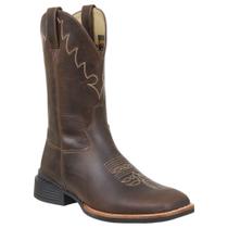 Bota Masculina Jácomo com Bico Quadrado Marrom 37988 Bota Masculina Jácomo com Bico Quadrado Marrom 37988