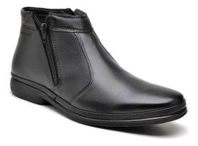 Bota Masculina Leveterapia Couro Pelica Ortopédica L43115b