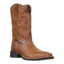 Bota Masculina Marrom Bico Quadrado Cow Way 33287