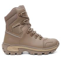 Bota Masculina Militar Couro Bovino Cano Alto Adventure Reforçada Tatica Coturno Masculino CATERPRO Presente aniversario para Homem