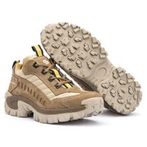 Bota Masculina Moda Casual Coturno Tratorado Confortável para Dia a Dia Versátil
