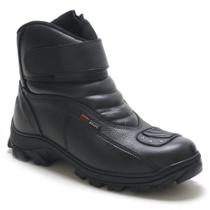 Bota Masculina Motociclista Couro Palmilha Gel Confortável Bota Masculina Motociclista Couro Palmilha Gel Confortável