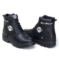 Bota Masculina Motociclista Motoqueiro Proteção Marcha