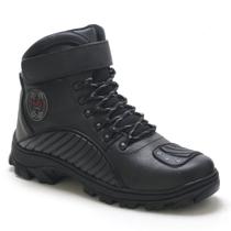 Bota Masculina Motociclista Racing MG Brasil em Couro Legítimo Bota Masculina Motociclista Racing MG Brasil em Couro Legítimo