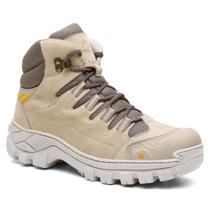 Bota Masculina Original Couro Legítimo Biqueira PVC Resistente Trilha C.A