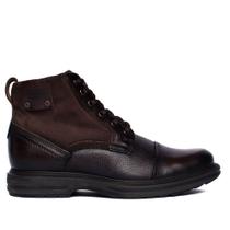 Bota Masculina Pegada Dubai Napa/Lona Marrom
