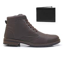 Bota Masculina Pórtice Com Ziper State Com Carteira Bota Masculina Pórtice Com Ziper State Com Carteira