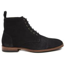 Bota Masculina Preta em Couro 30976 Bota Masculina Preta em Couro 30976