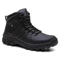 Bota Masculina Reforçada Coturno Couro Resistente Leve e Confortável NL131