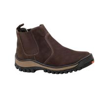 Bota Masculina Rodeio Em Couro Marrom Com ElásticoReforçado Bota Masculina Rodeio Em Couro Marrom Com ElásticoReforçado