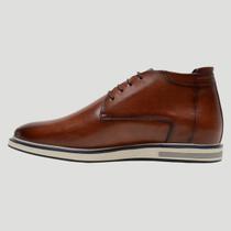 Bota Masculina Sapato Social Estilo Clássico Inglês Em Couro Elegante Bota Masculina Sapato Social Estilo Clássico Inglês Em Couro Elegante