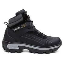 Bota Masculina Segurança Em Couro Biqueira Em Pvc Ref Tk1003