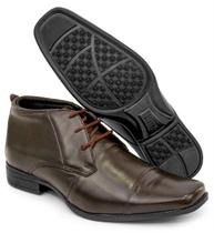 Bota Masculina social cano curto couro Br2 9210007 cafe Bota Masculina social cano curto couro Br2 9210007 cafe