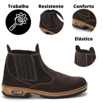 Bota Masculina Solado em Borracha Antiderraoante Trabalho