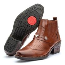Bota Masculina Texana Cano Curto em Couro IGO FRANCA