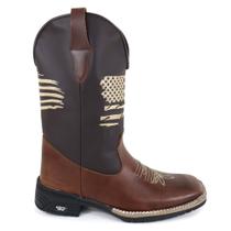 Bota Masculina Texana Couro Legítimo Bordada Country Rodeio Bota Masculina Texana Couro Legítimo Bordada Country Rodeio