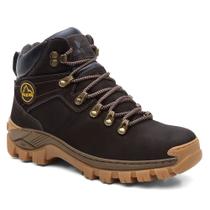 Bota Masculina Trabalho Coturno Couro Via Livre - N6 Com C.A Bota Masculina Trabalho Coturno Couro Via Livre - N6 Com C.A