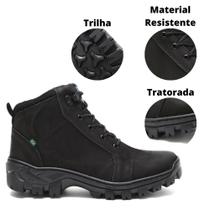 Bota Masculina Tratorada Trabalho Segurança Sola Borracha