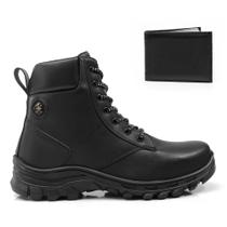 Bota Masculina Trilha Com Carteira Coturno Estilo Adventure Confortavel Leve
